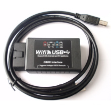 Explorador de diagnóstico del interfaz USB o WiFi Elm 327